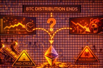 Bitcoin Distribution Ends: Mid-Cycle Pause Or Start Of A Longer Bear Market?