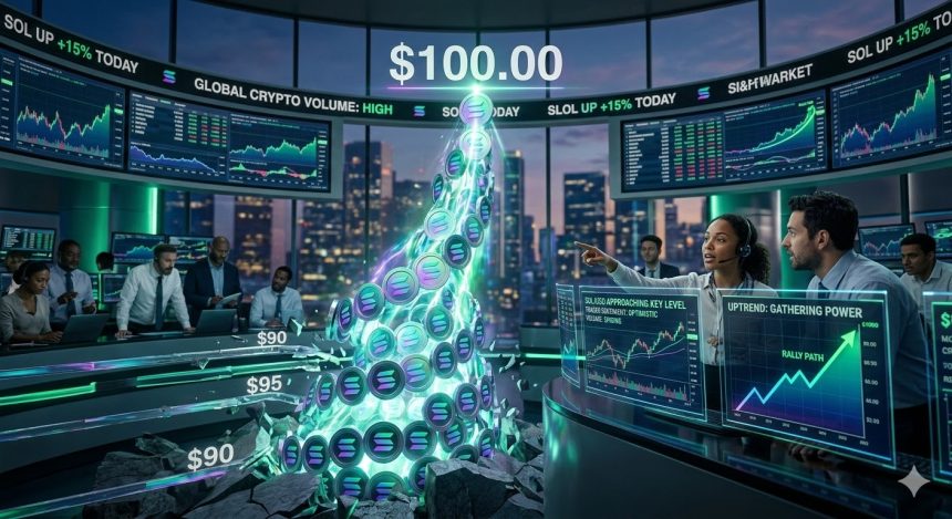 Solana (SOL) Rally Builds, Traders Watch Critical $100 Test