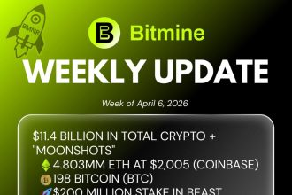 Bitmine Immersion Technologies (BMNR) Announces ETH Holdings Reach 4.803 Million Tokens, And Total Crypto And Total Cash Holdings Of $11.4 Billion