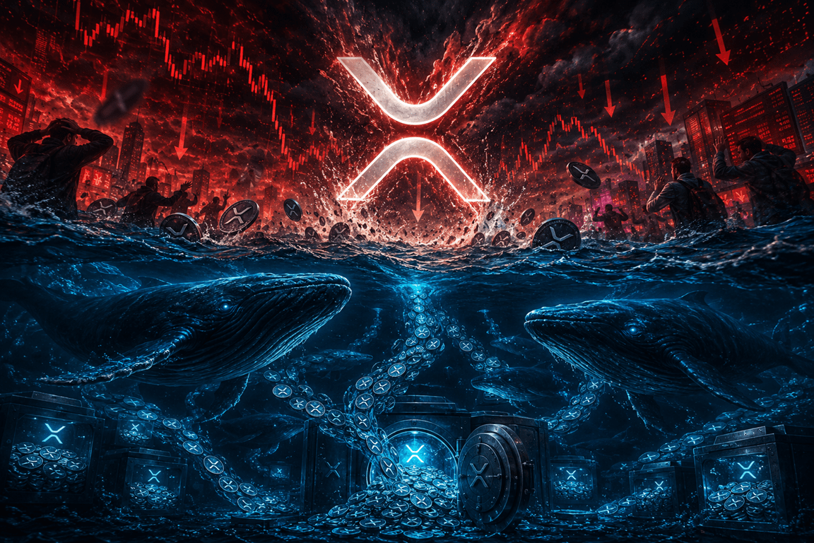 XRP Declines 8%, But Whales Scoop Up 71 Million Tokens
