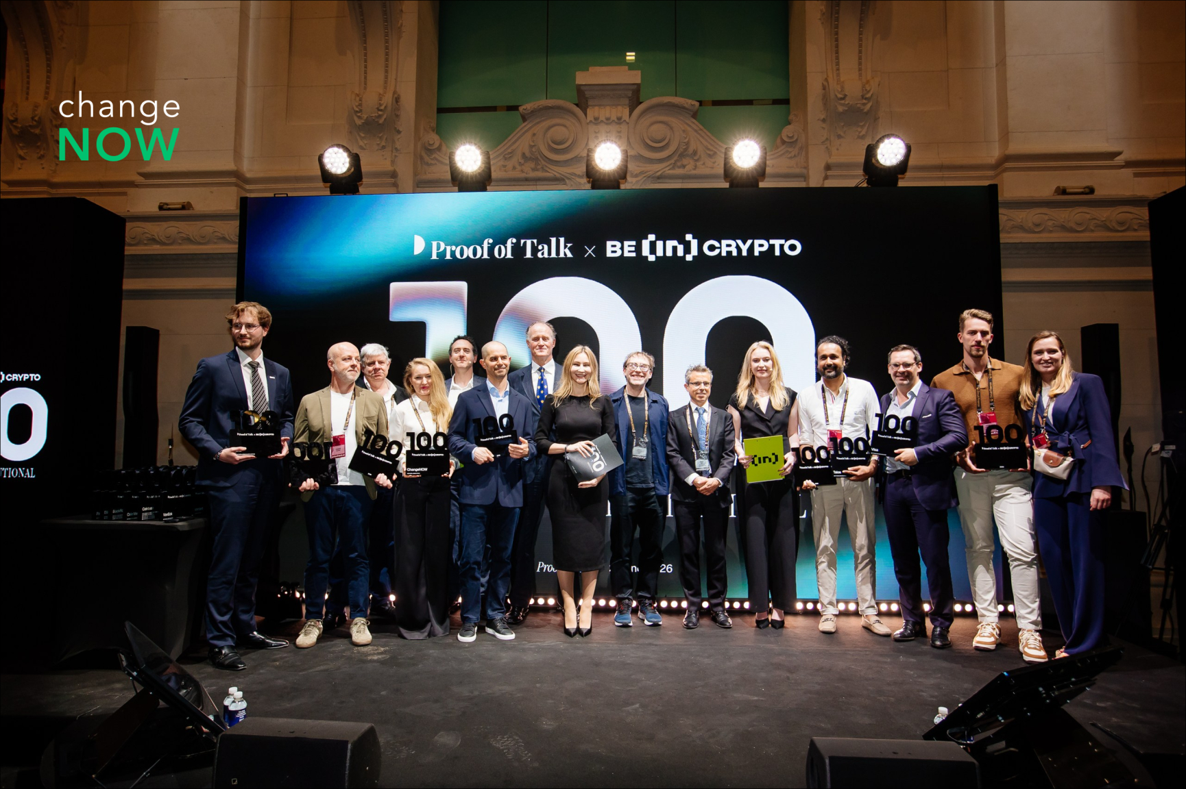 ChangeNOW Wins Best Digital Assets Fintech At The BeInCrypto Institutional 100 Awards 2026