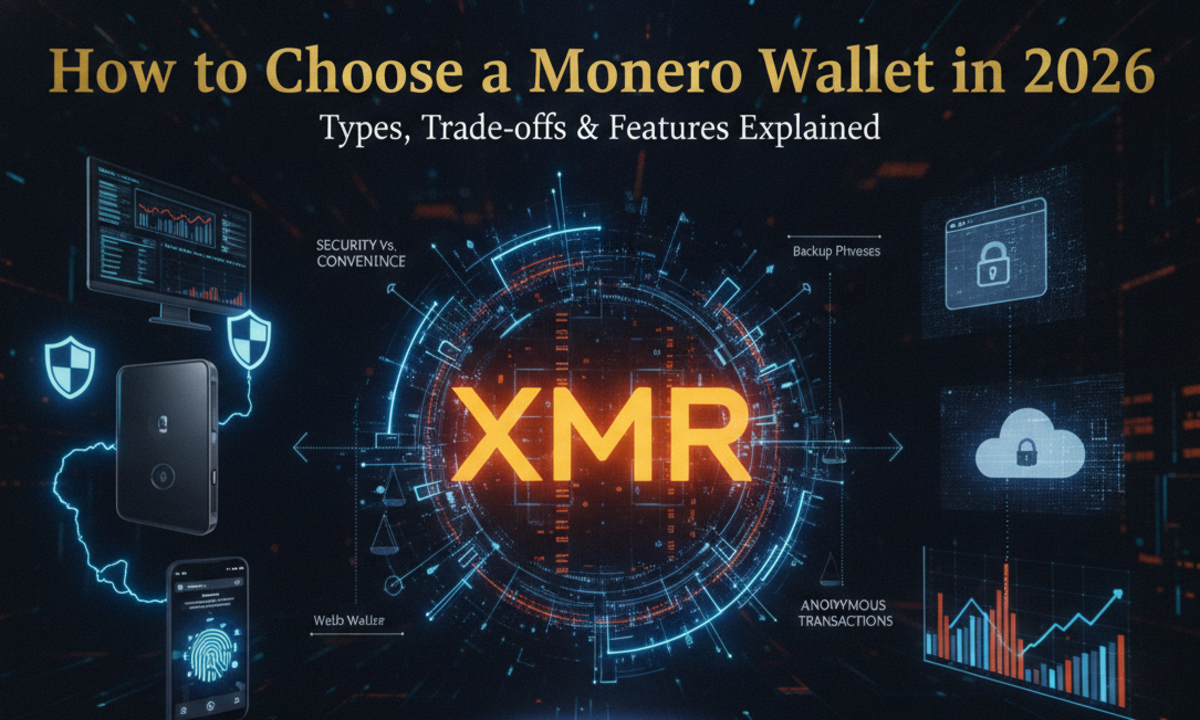 How To Choose A Monero Wallet In 2026- Types, Trade-offs, And Features