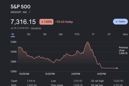 S&P 500 Daily Performance